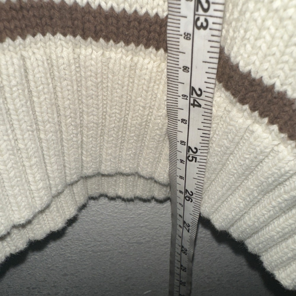 Brandy Melville Women's Brianna‎ Thin Stripe Cotton Sweater LB3 Ivory Size - Picture 8 of 11